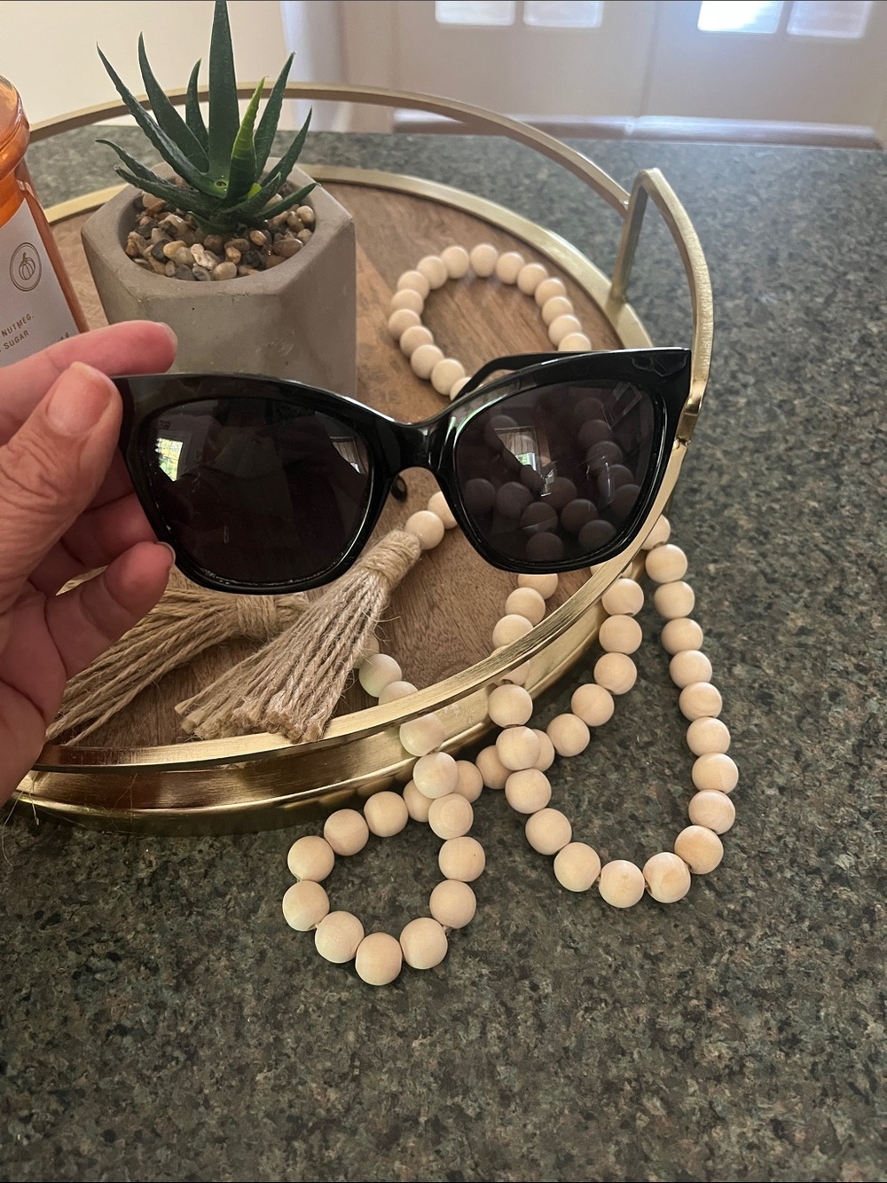 Fossil Classic Black Cat-Eye Sunglasses - Women